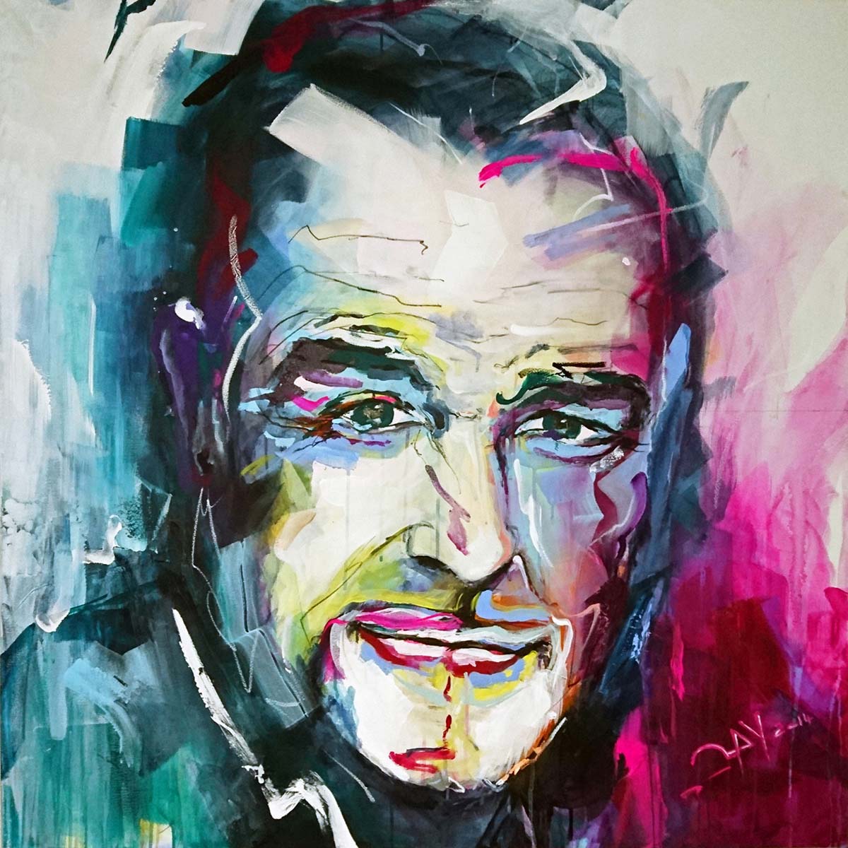 Acrylbild "Sean Connery" 100 x 100 cm